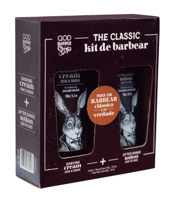 QOD Barber Shop Creme De Barbear + Loção Pós Barba KIT - Nuvem Shop Woozen