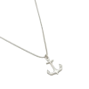 Colar Em Metal Com Pingente De Âncora Cinza - Nuvem Shop Woozen